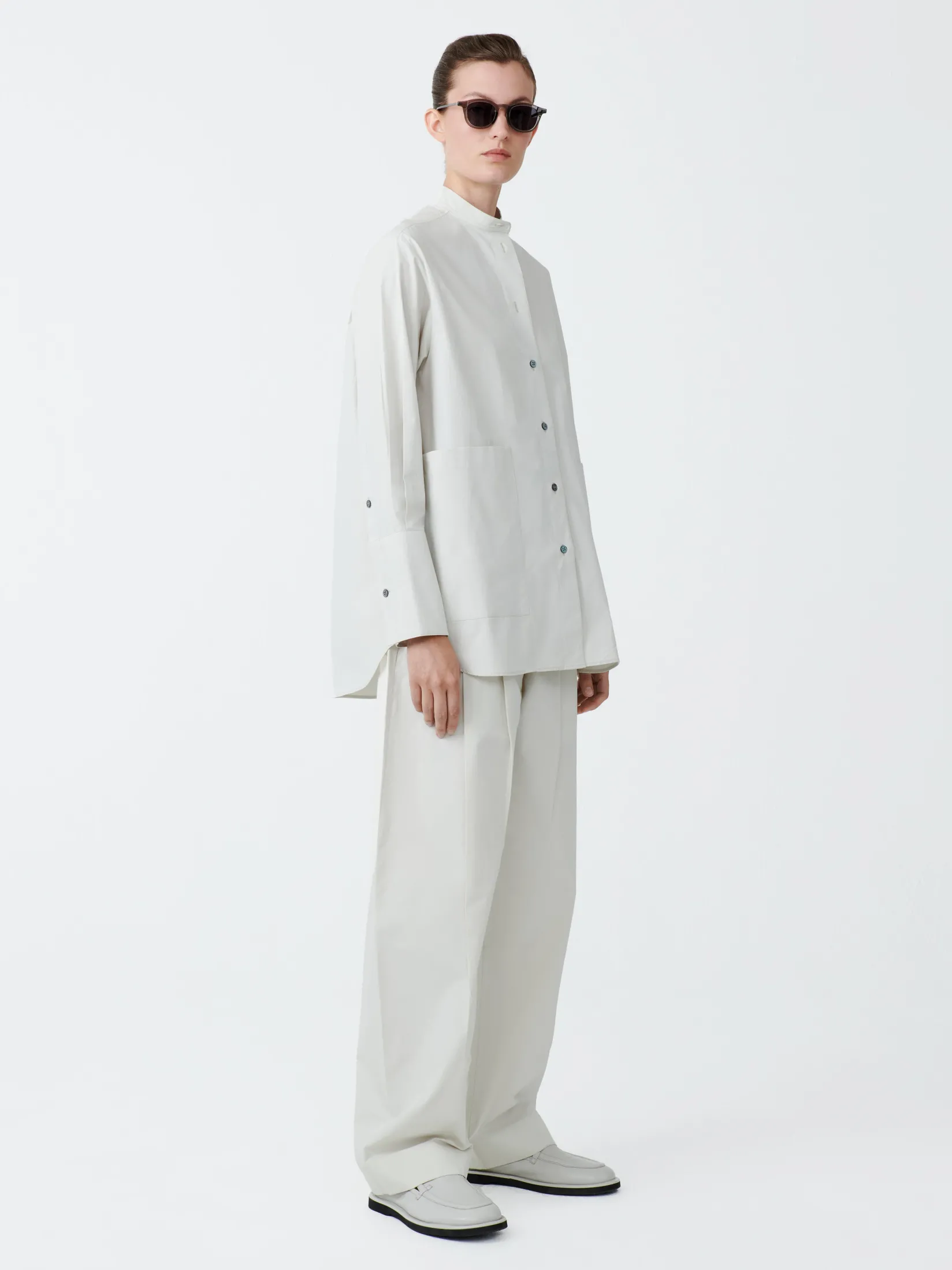 Sale Studio Nicholson Acuna Cotton Pant Ice