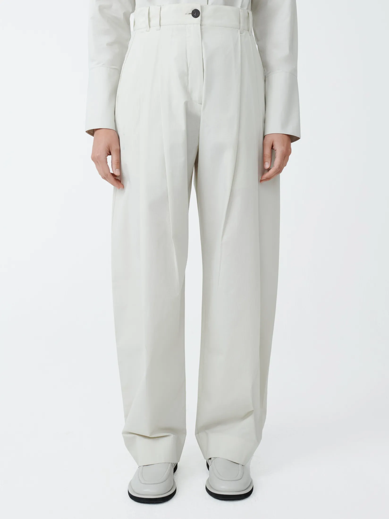 Sale Studio Nicholson Acuna Cotton Pant Ice