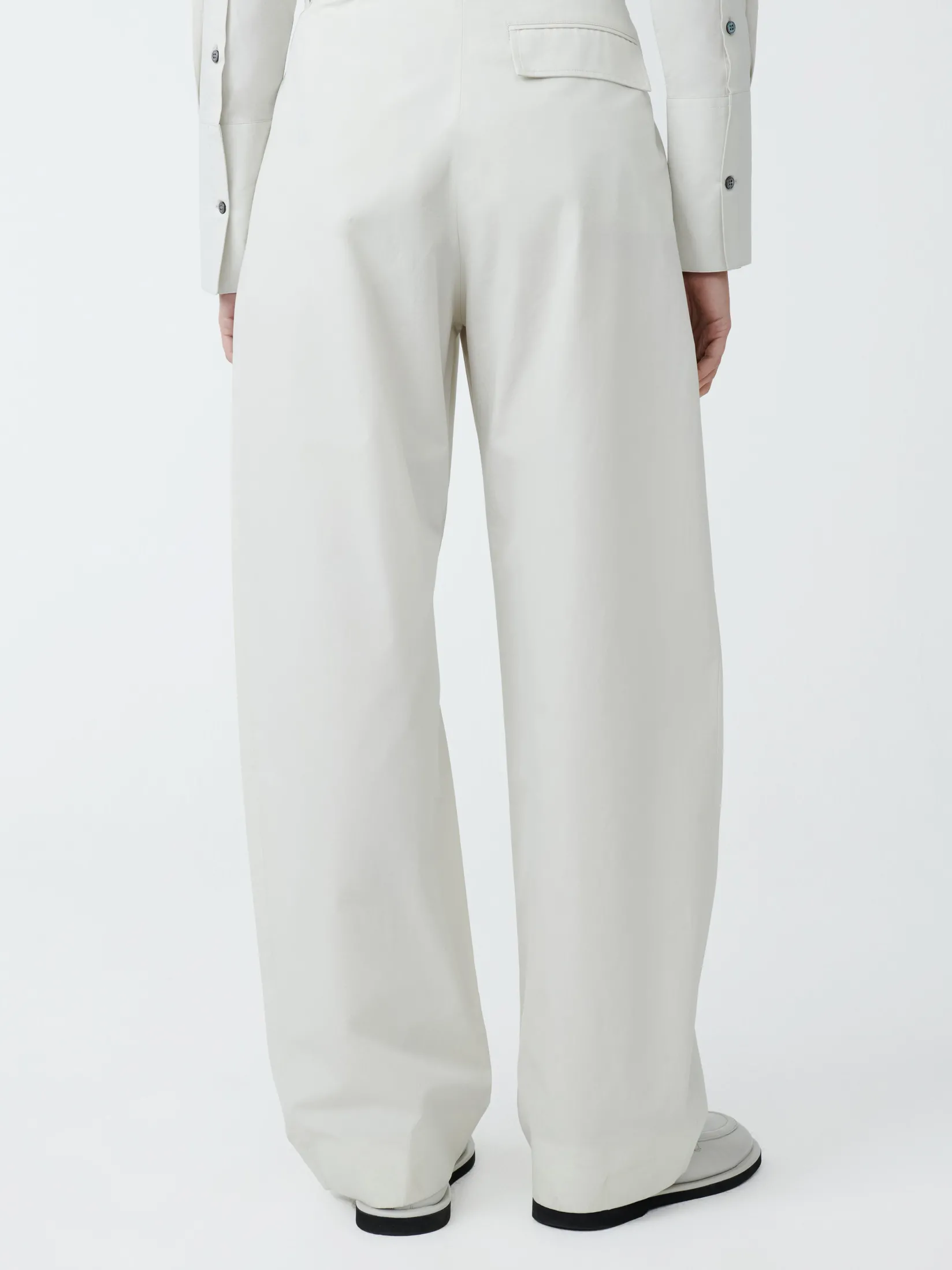 Sale Studio Nicholson Acuna Cotton Pant Ice