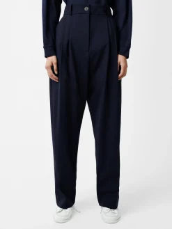 Discount Studio Nicholson Acuna Tropical Wool Pant Darkest Navy