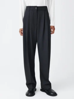 Clearance Studio Nicholson Acuna Viscose Pant Darkest Navy
