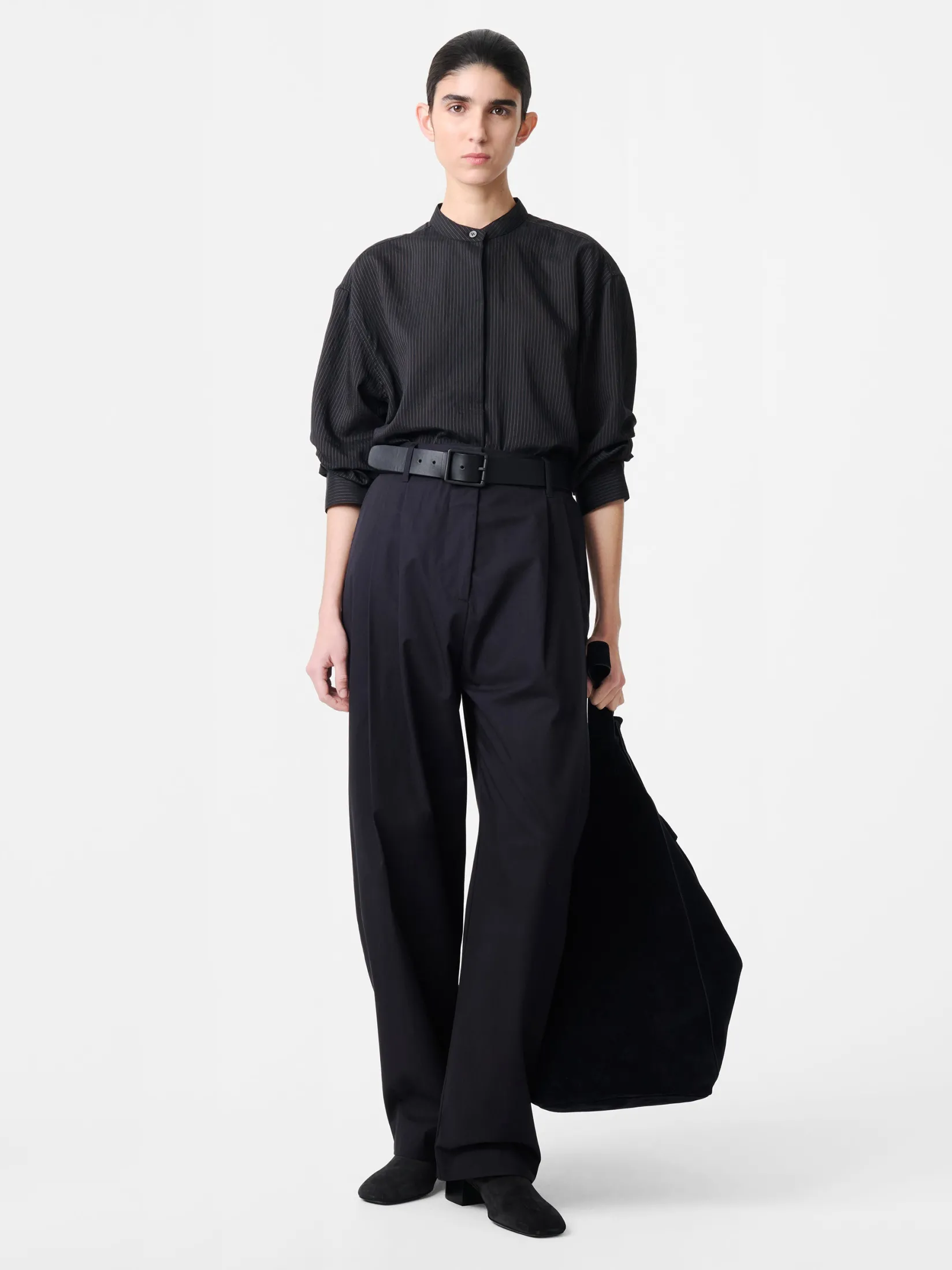 Online Studio Nicholson Acuna Workwear Cotton Pant Darkest Navy