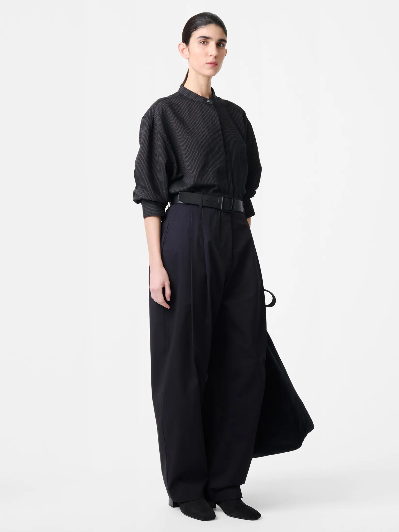 Online Studio Nicholson Acuna Workwear Cotton Pant Darkest Navy