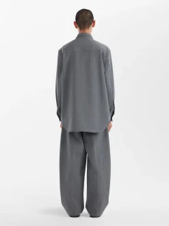 Best Studio Nicholson Akako Shirt Grey Marl