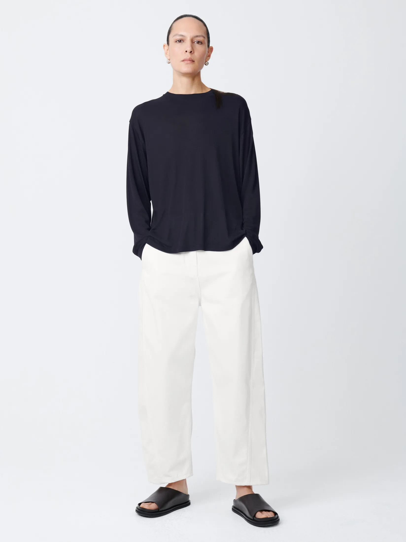 Outlet Studio Nicholson Akerman Denim Pant Parchment
