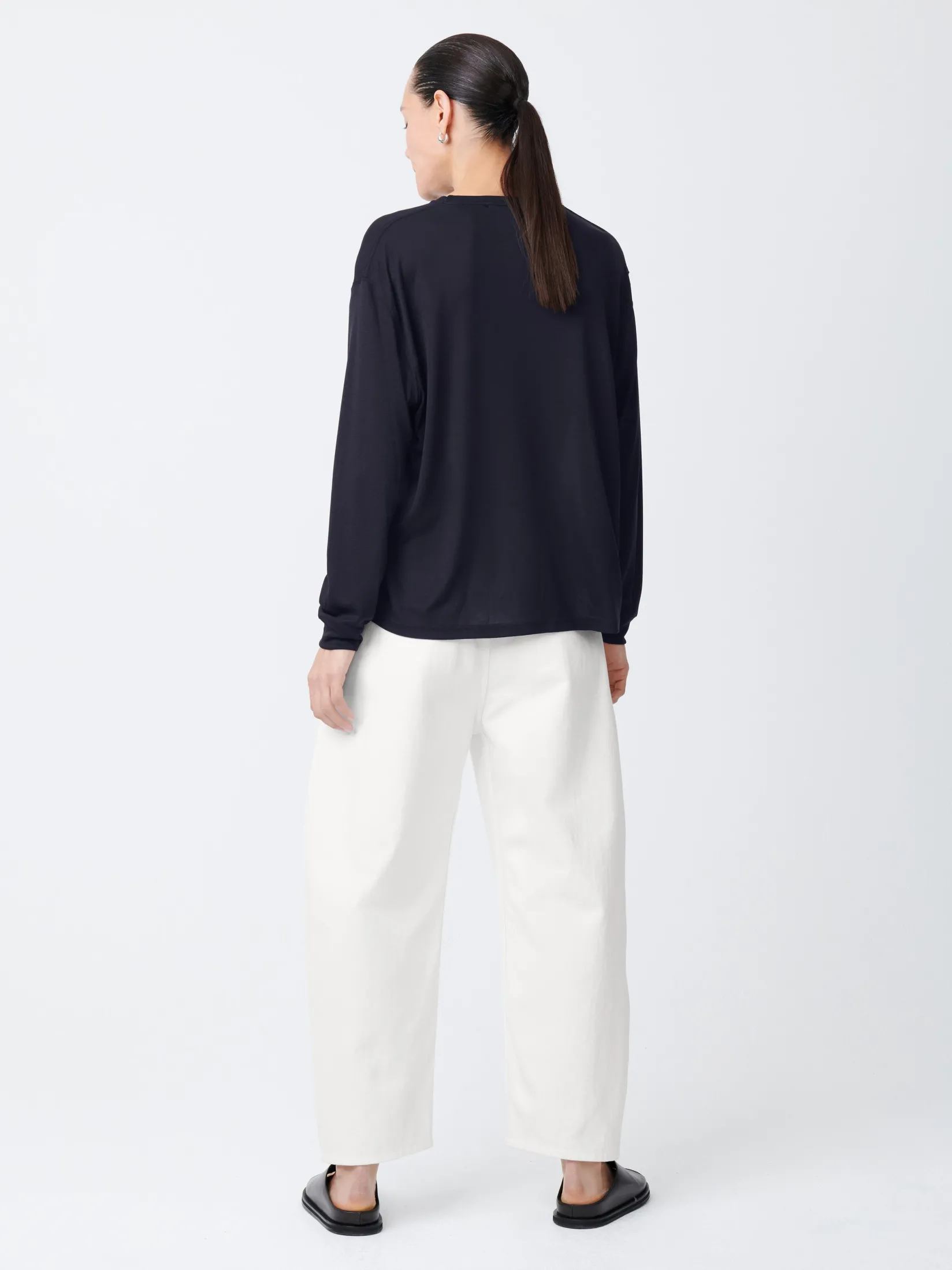 Outlet Studio Nicholson Akerman Denim Pant Parchment