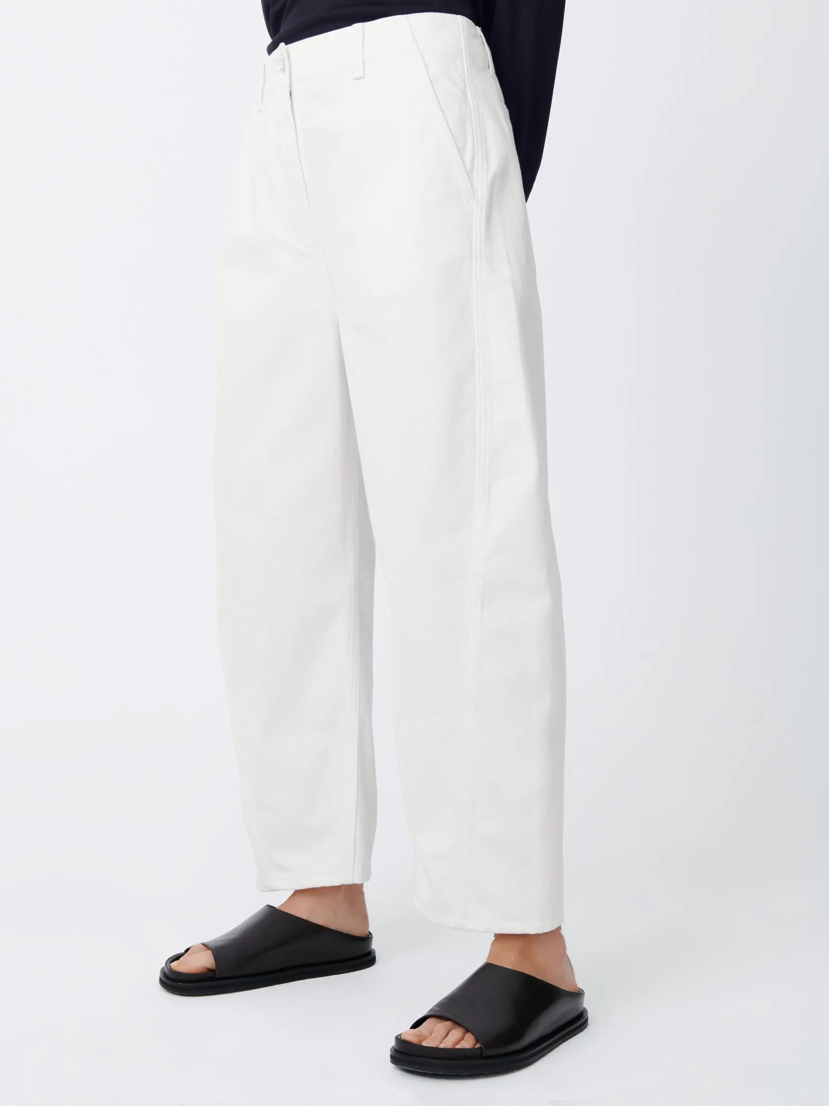 Outlet Studio Nicholson Akerman Denim Pant Parchment