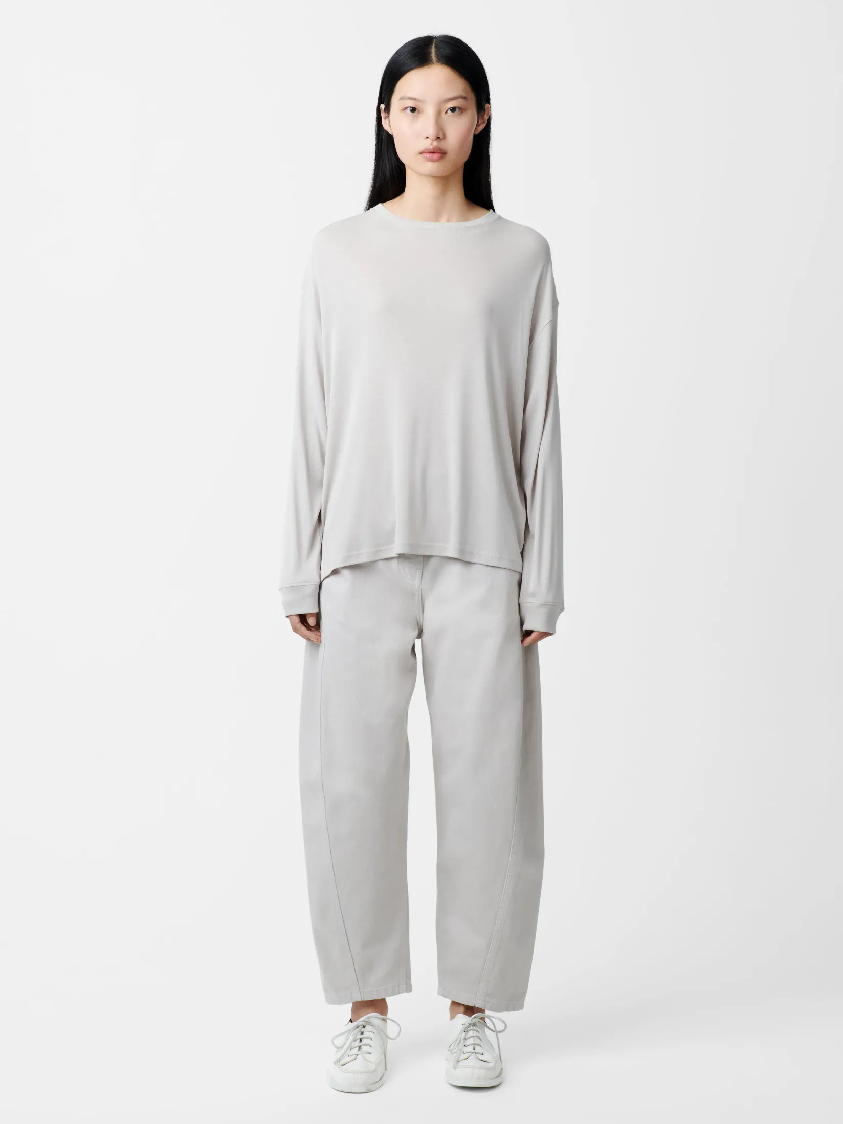 Outlet Studio Nicholson Akerman Denim Pant Bone Grey