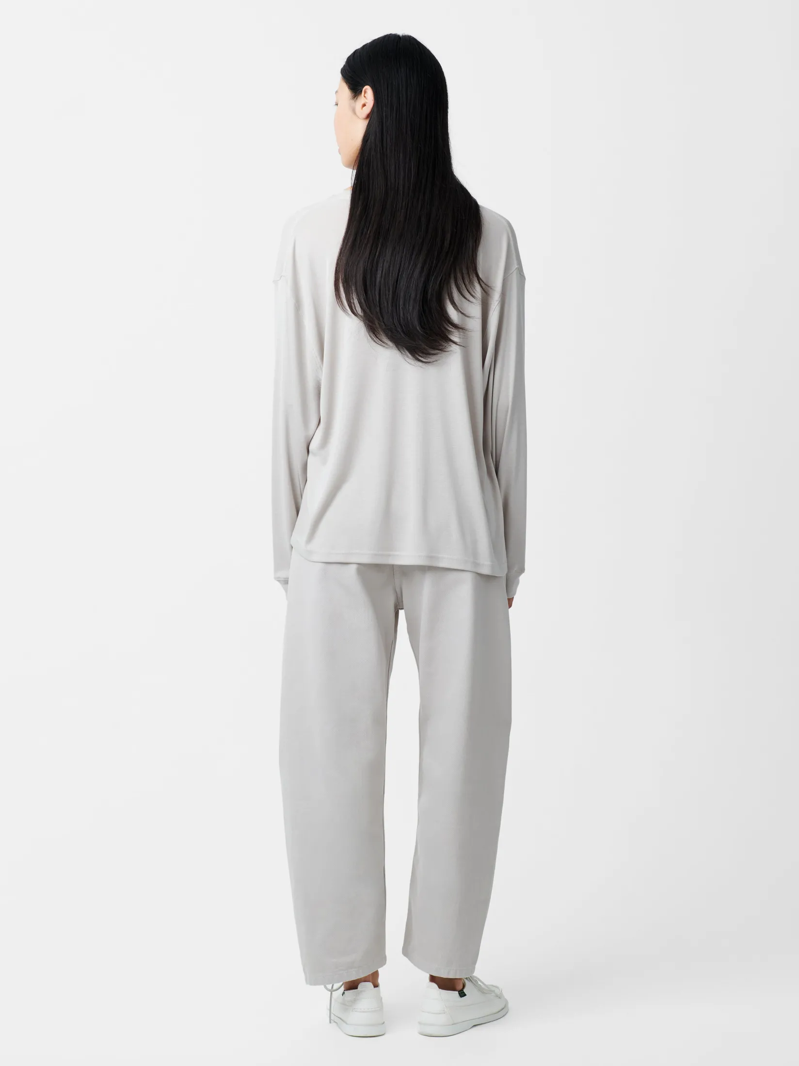 Outlet Studio Nicholson Akerman Denim Pant Bone Grey
