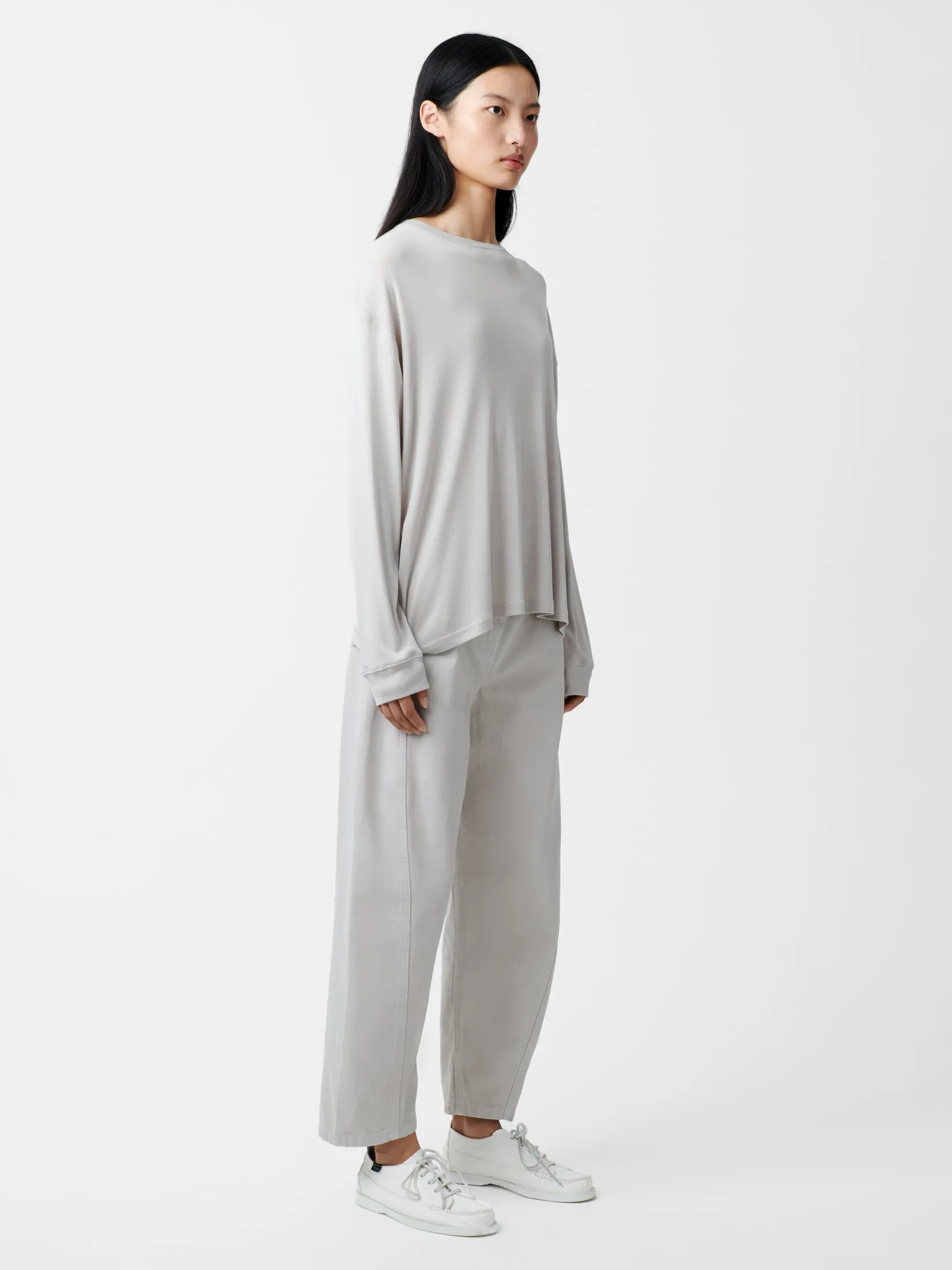 Outlet Studio Nicholson Akerman Denim Pant Bone Grey