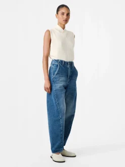 Online Studio Nicholson Akerman Denim Pant Worn Wash Indigo