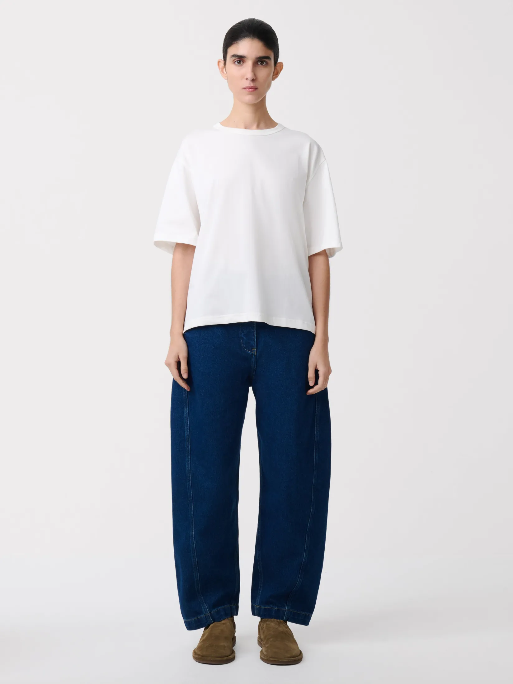 Clearance Studio Nicholson Akerman Washed Denim Pant Indigo