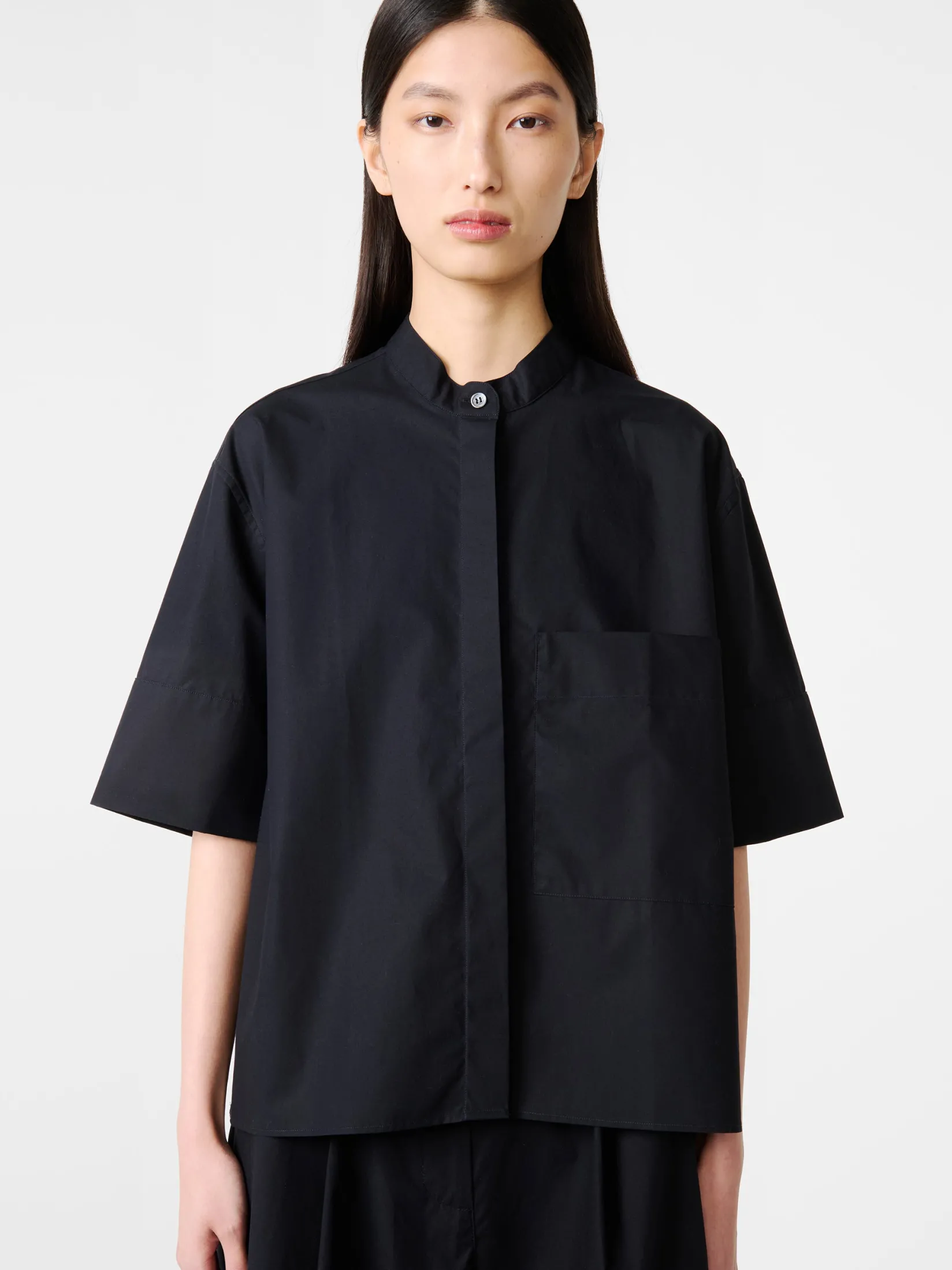 New Studio Nicholson Annick Shirt Darkest Navy