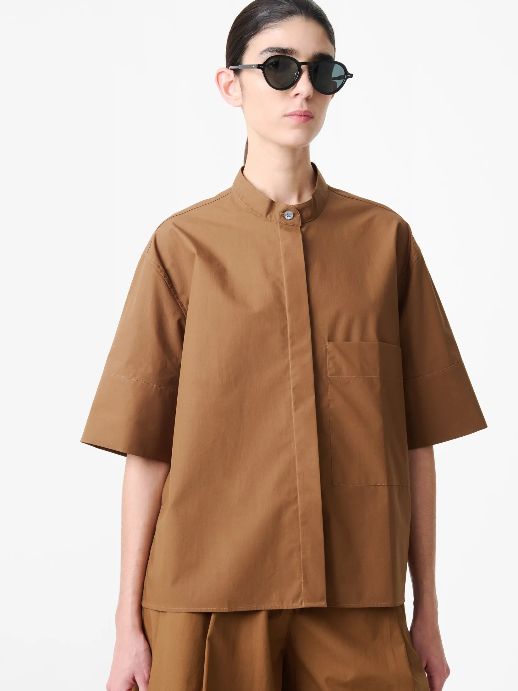 Clearance Studio Nicholson Annick Shirt Almond