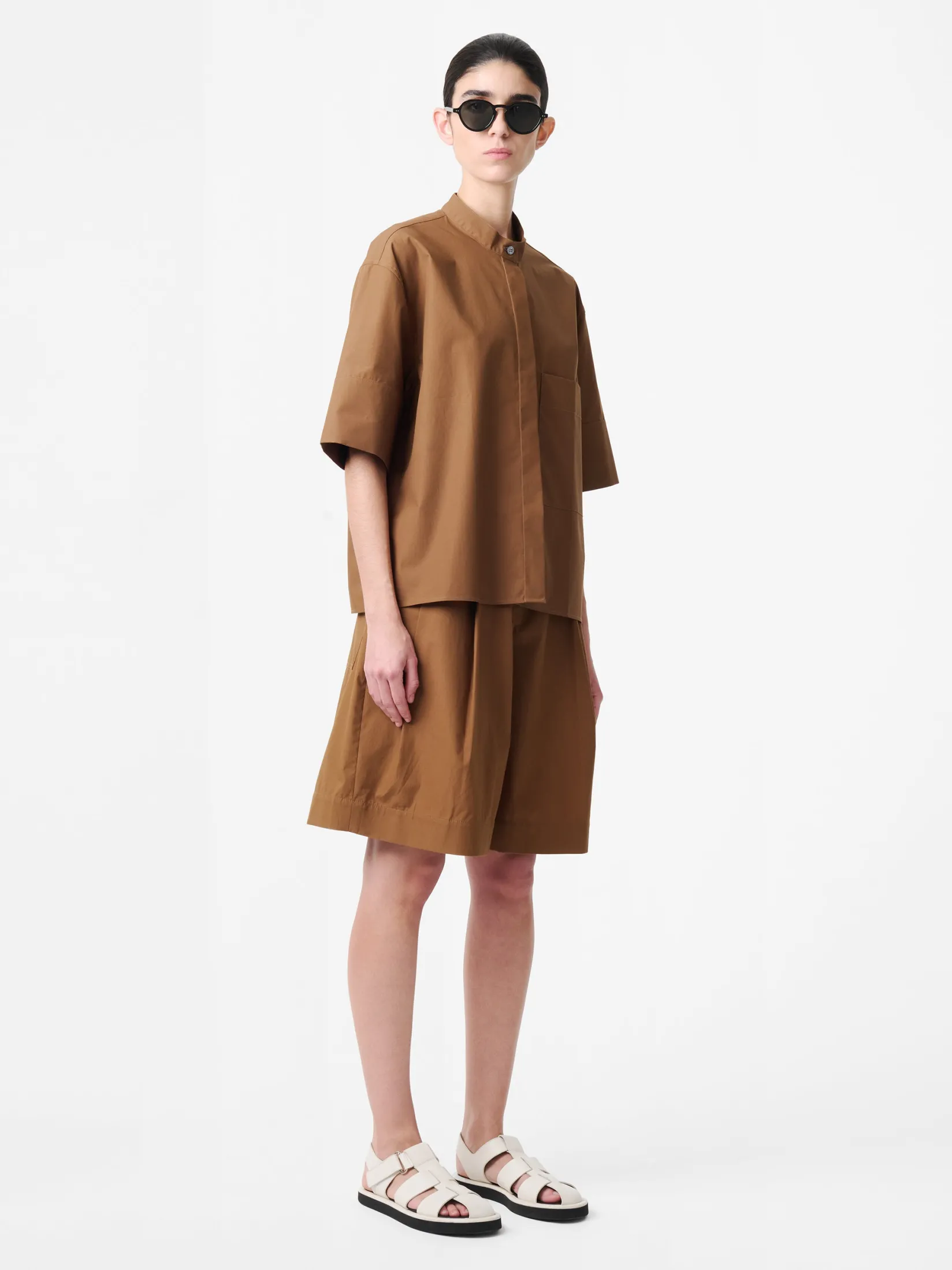 Clearance Studio Nicholson Annick Shirt Almond