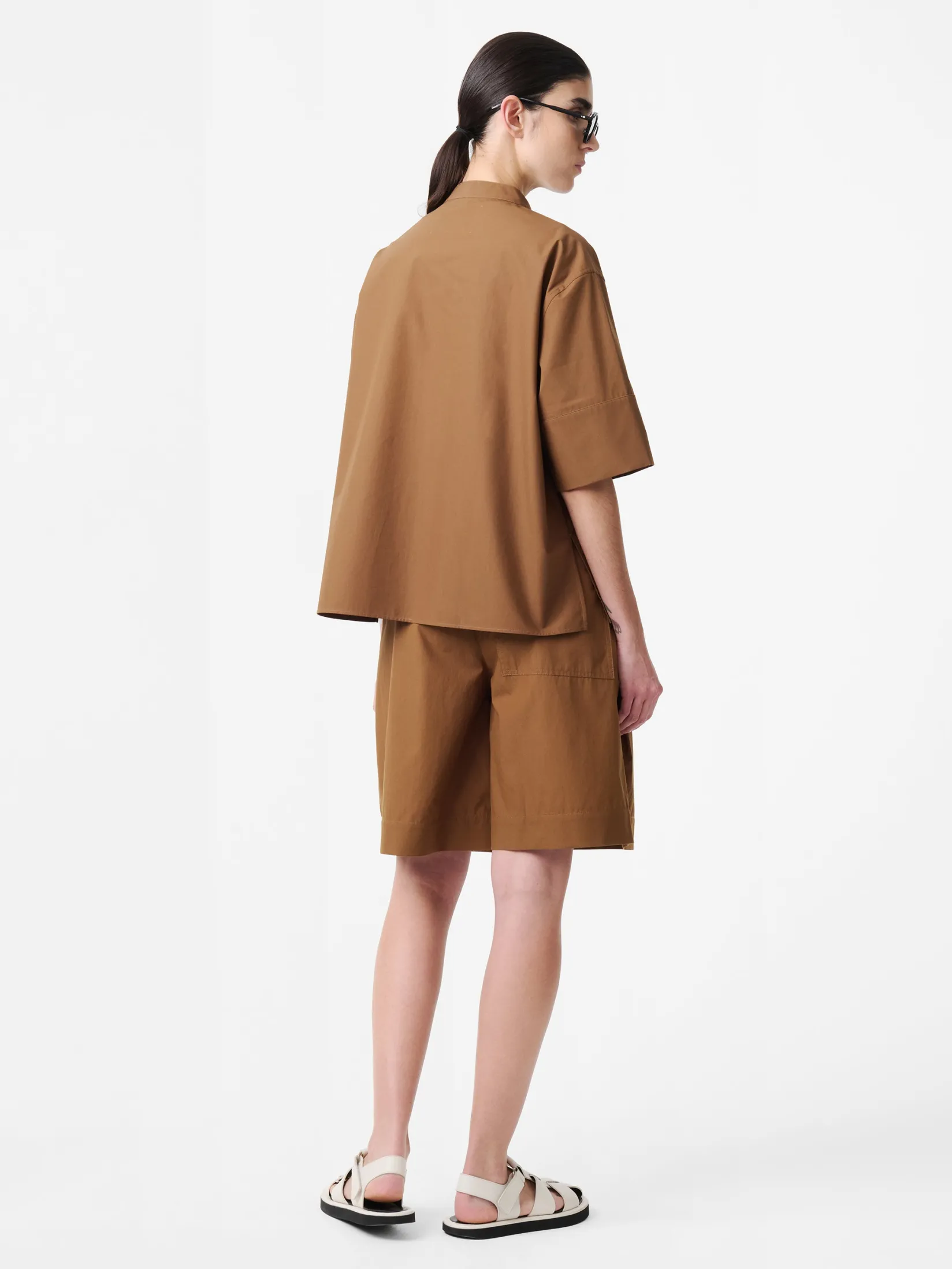Clearance Studio Nicholson Annick Shirt Almond