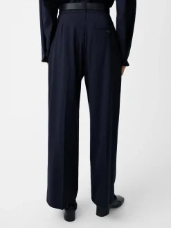 New Studio Nicholson Baier Tropical Wool Pant Darkest Navy