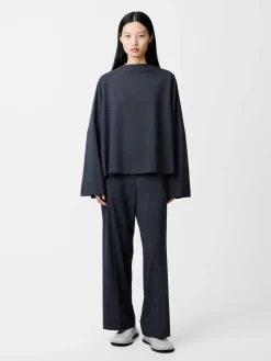 Outlet Studio Nicholson Baier Tropical Wool Pant Seal Blue