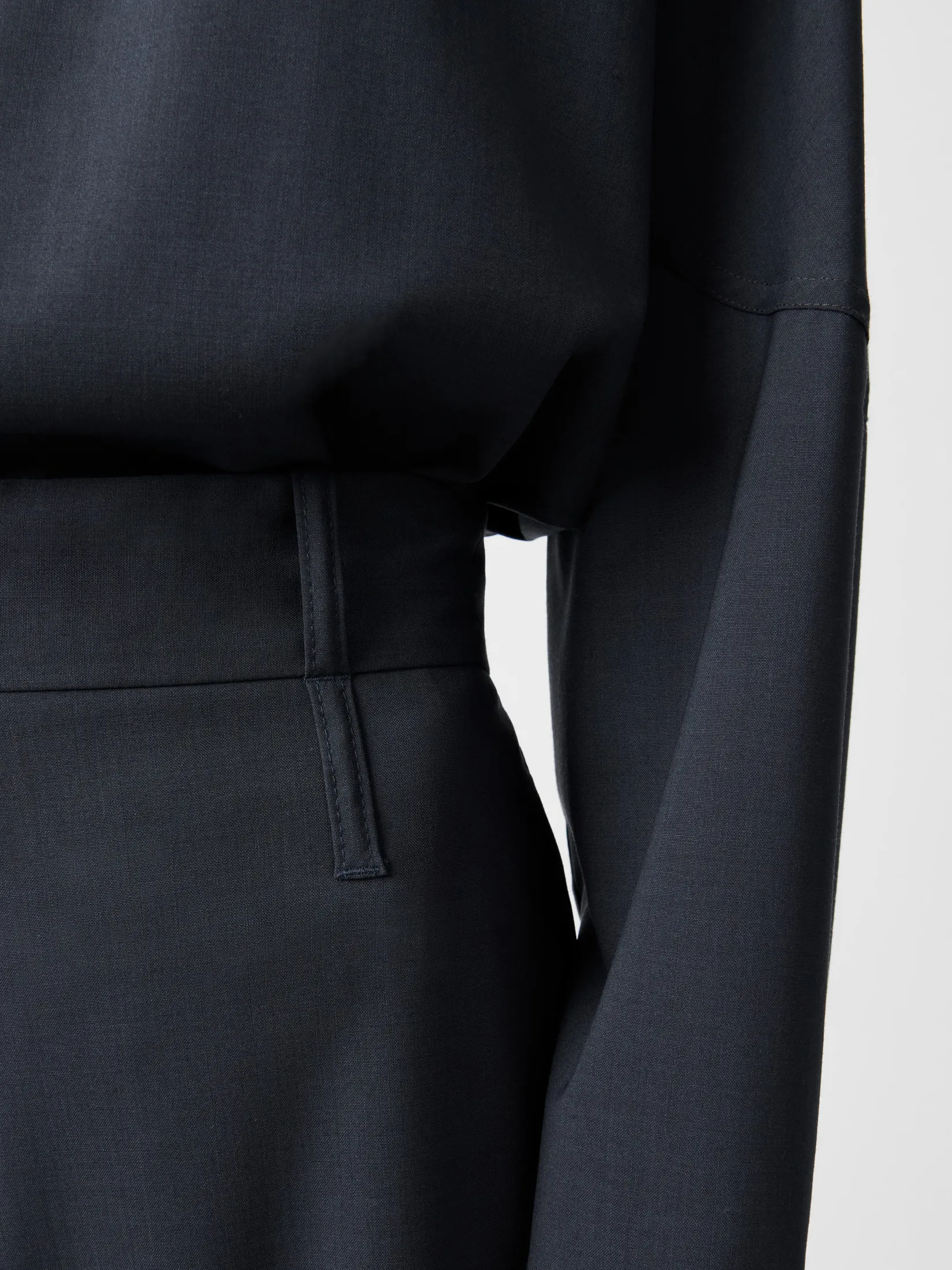 Outlet Studio Nicholson Baier Tropical Wool Pant Seal Blue