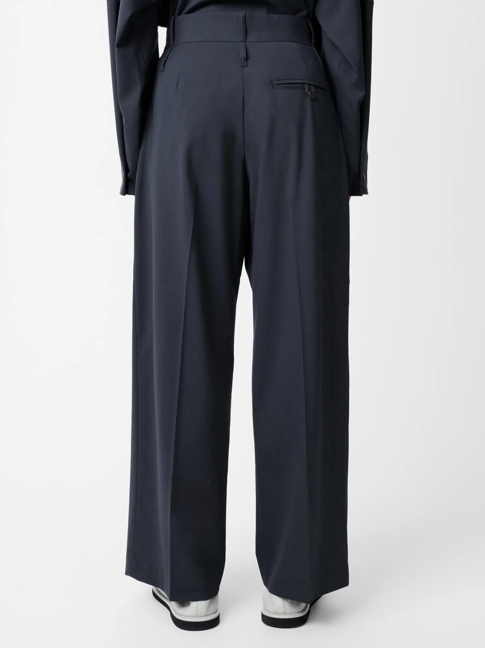 Outlet Studio Nicholson Baier Tropical Wool Pant Seal Blue