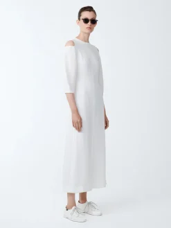 Discount Studio Nicholson Barr Twill Dress Parchment