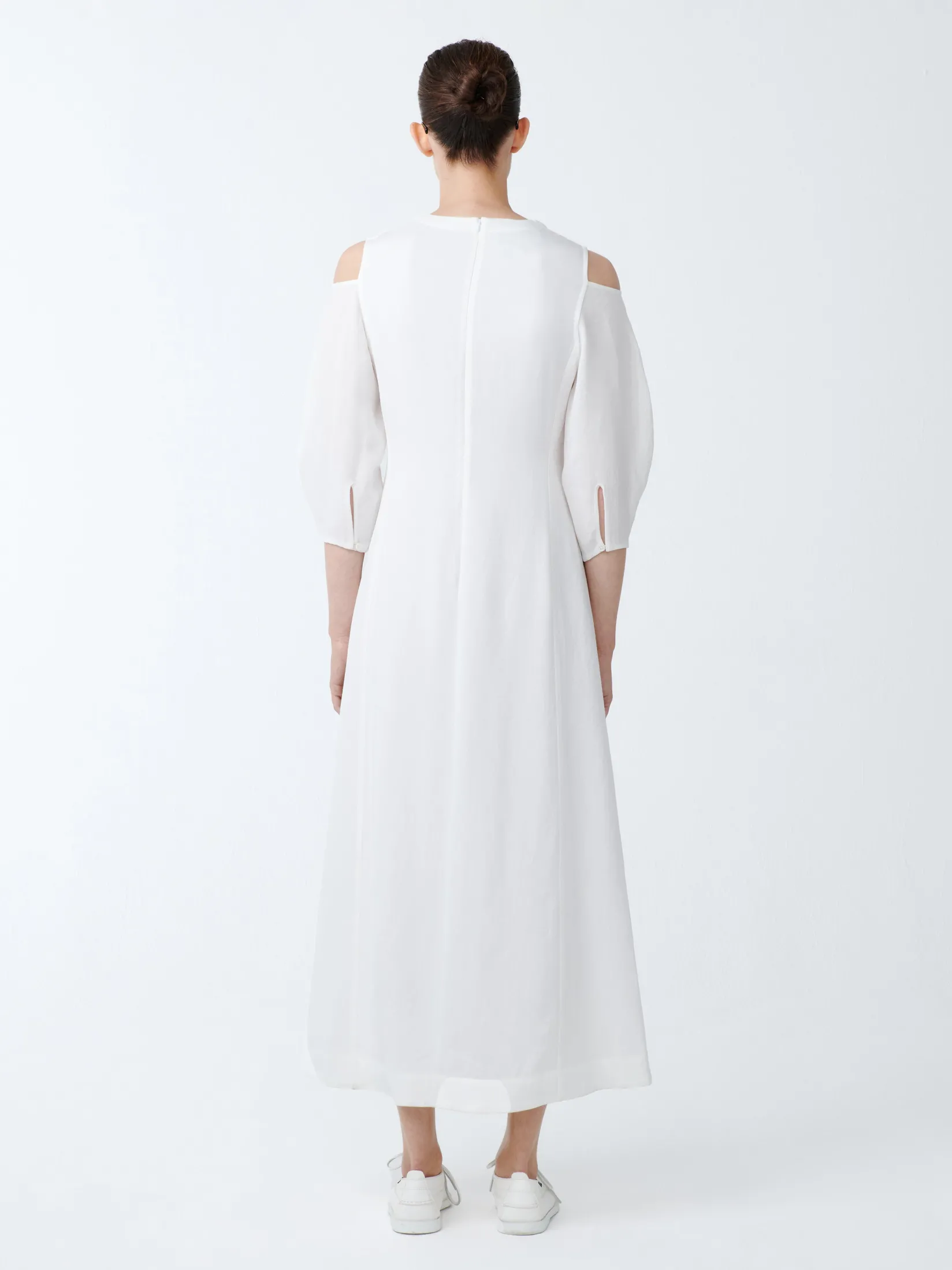 Discount Studio Nicholson Barr Twill Dress Parchment
