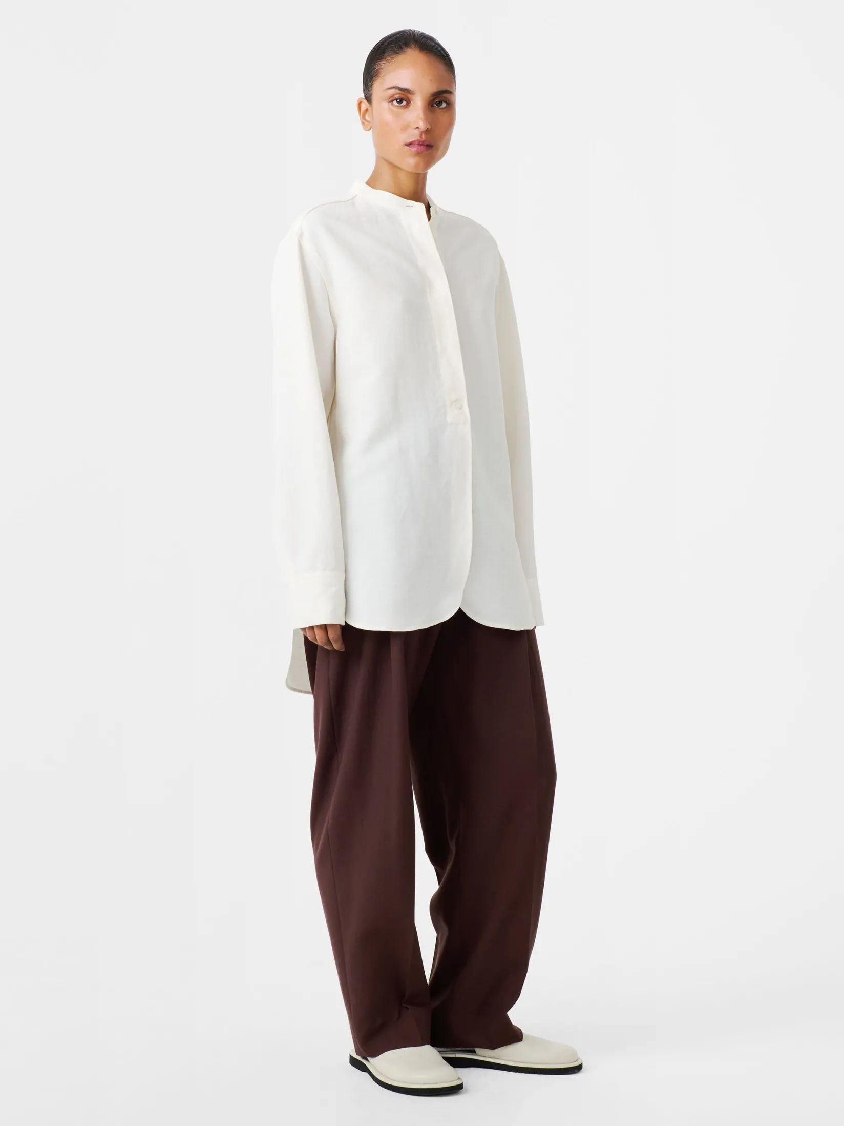 Discount Studio Nicholson Beam Shirt Parchment