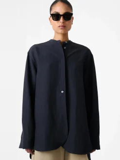Discount Studio Nicholson Beam Shirt Darkest Navy