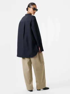 Discount Studio Nicholson Beam Shirt Darkest Navy