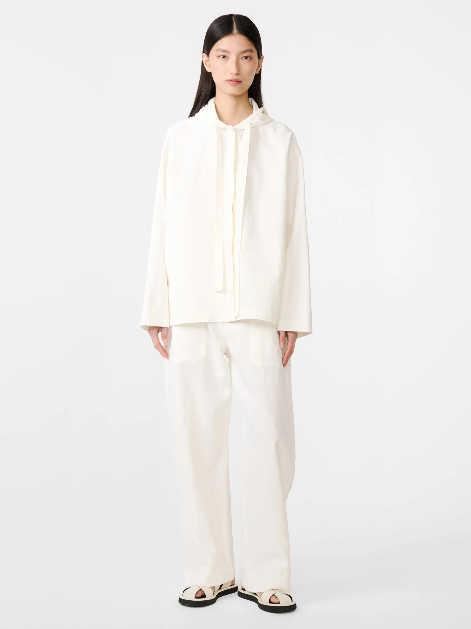 New Studio Nicholson Belleri Linen Jacket Milk