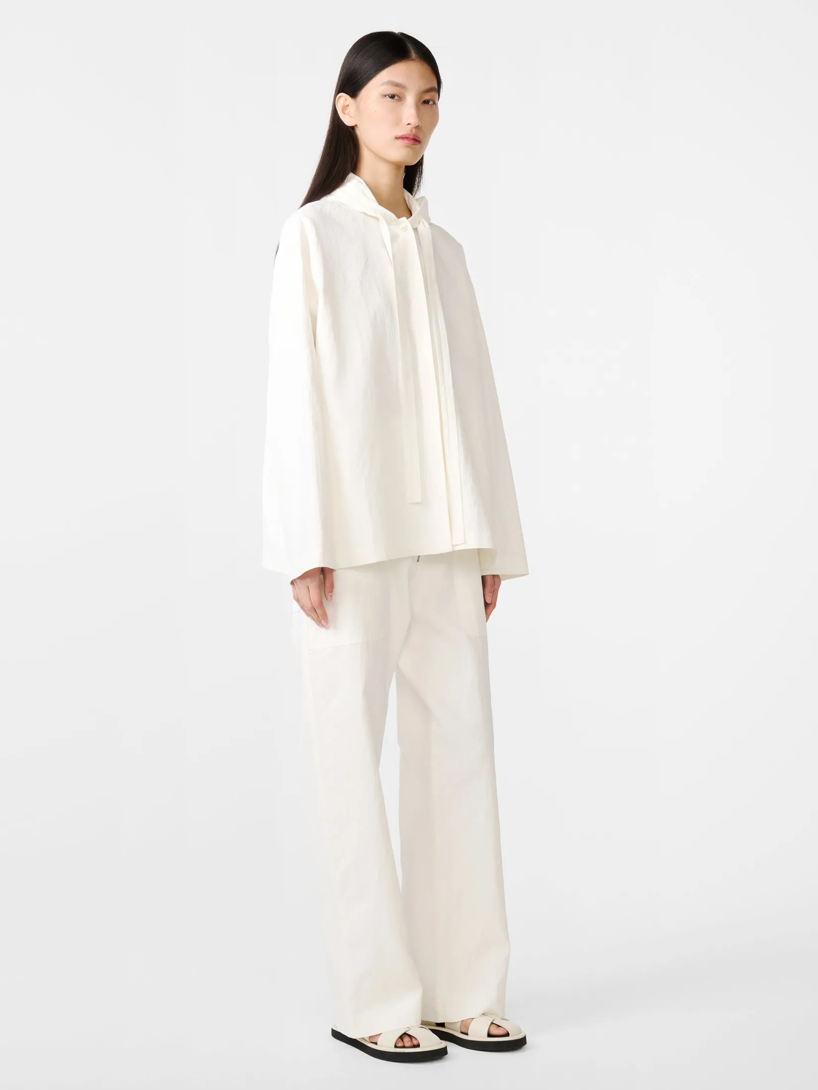 New Studio Nicholson Belleri Linen Jacket Milk