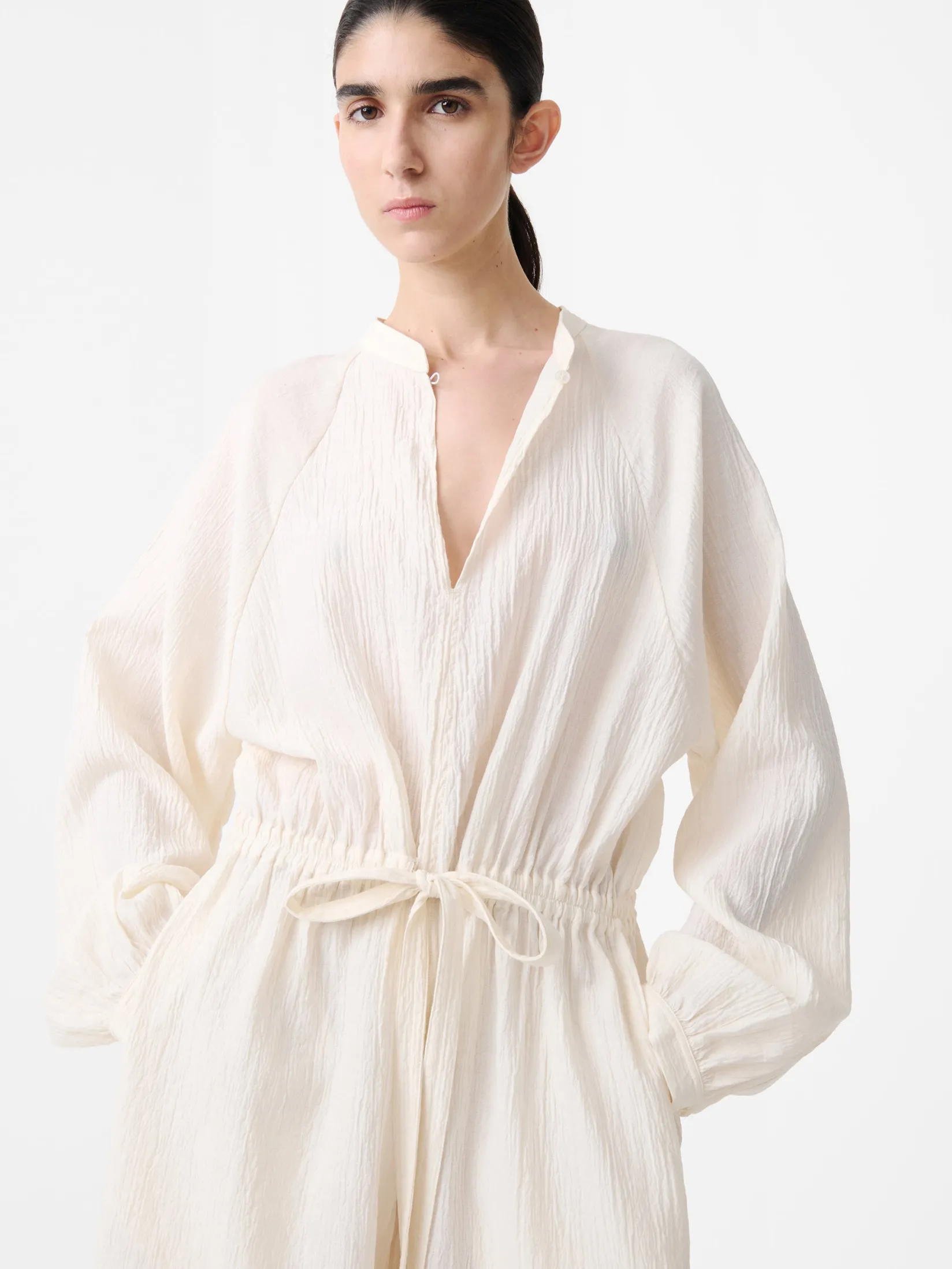 Hot Studio Nicholson Blanca Dress Milk
