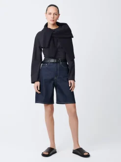 Discount Studio Nicholson Bode Denim Short Raw Indigo