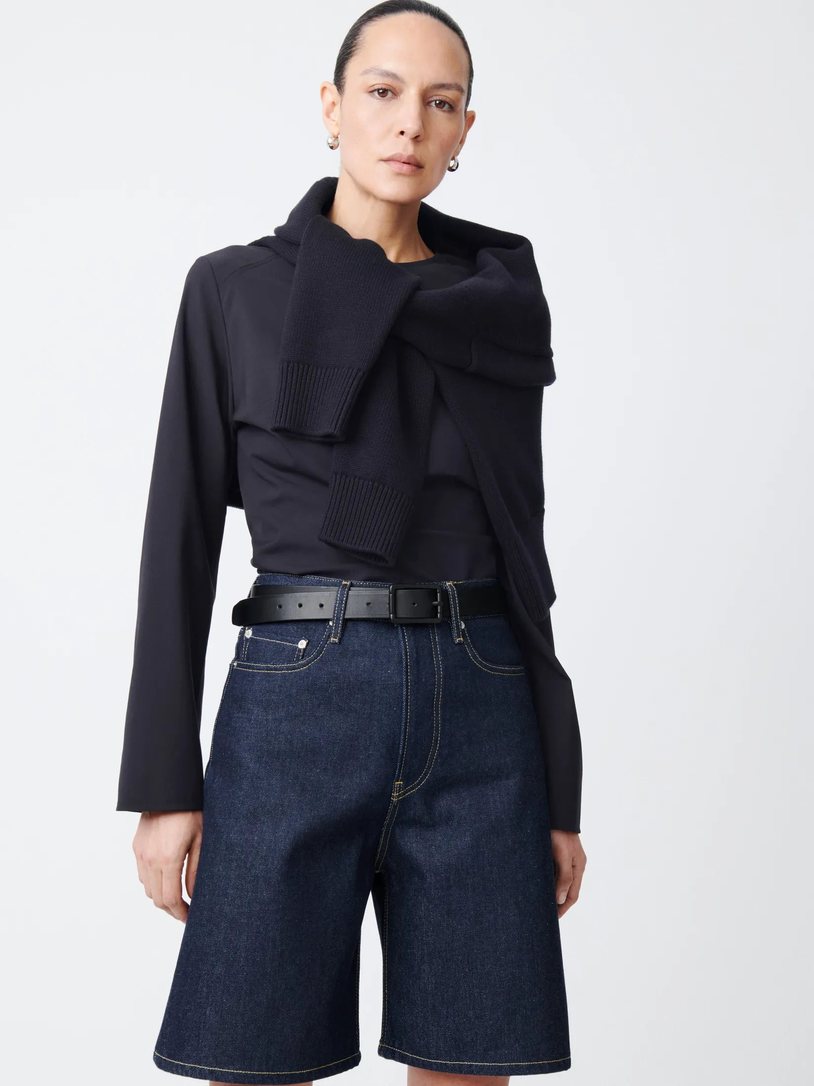 Discount Studio Nicholson Bode Denim Short Raw Indigo