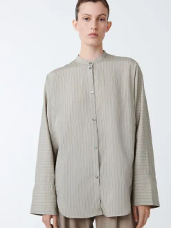 Hot Studio Nicholson Bonsho Shirt Pebble / Black Stripe