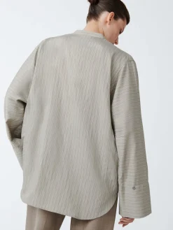 Hot Studio Nicholson Bonsho Shirt Pebble / Black Stripe