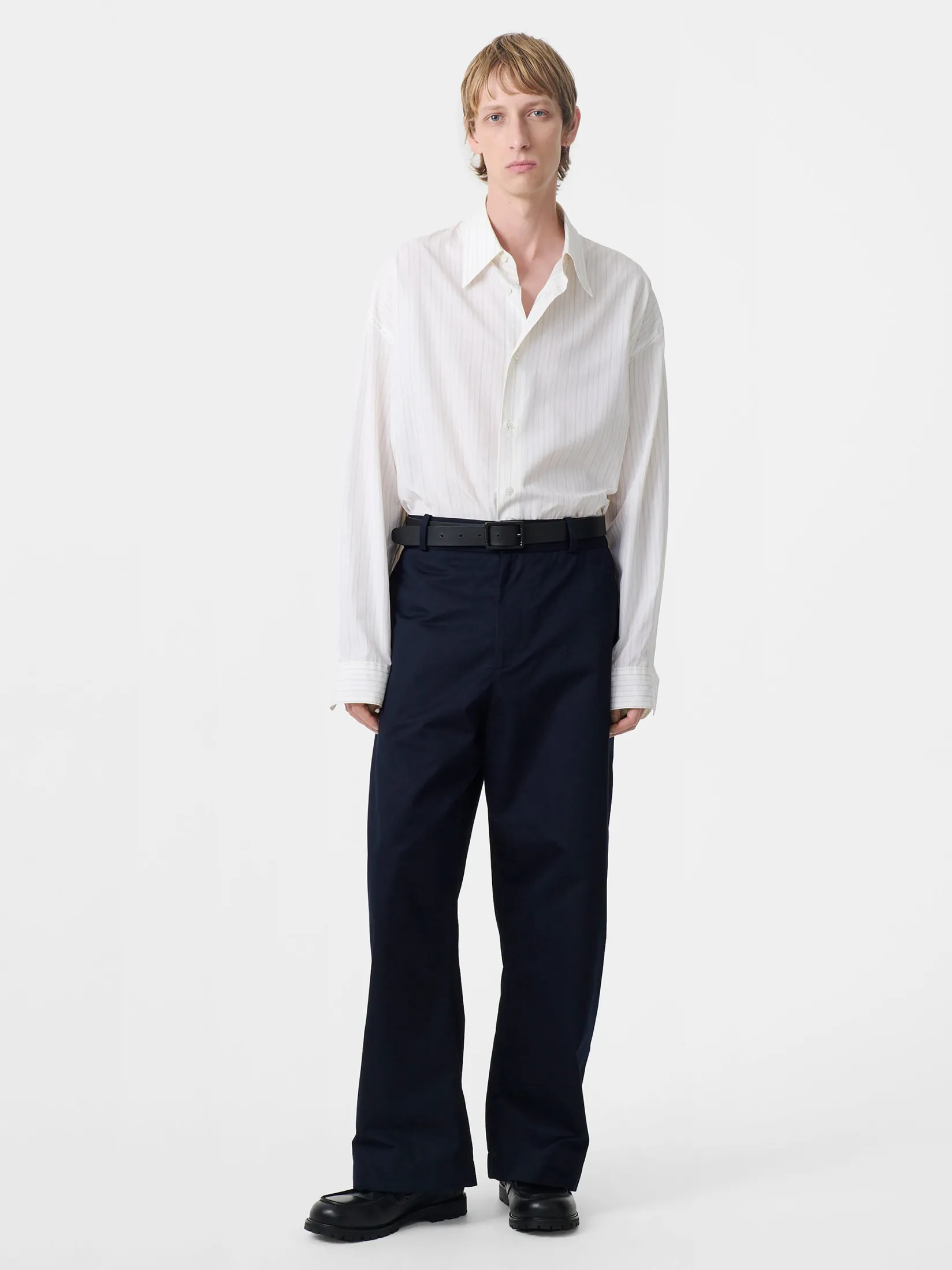 Outlet Studio Nicholson Bosworth Twill Pant Darkest Navy