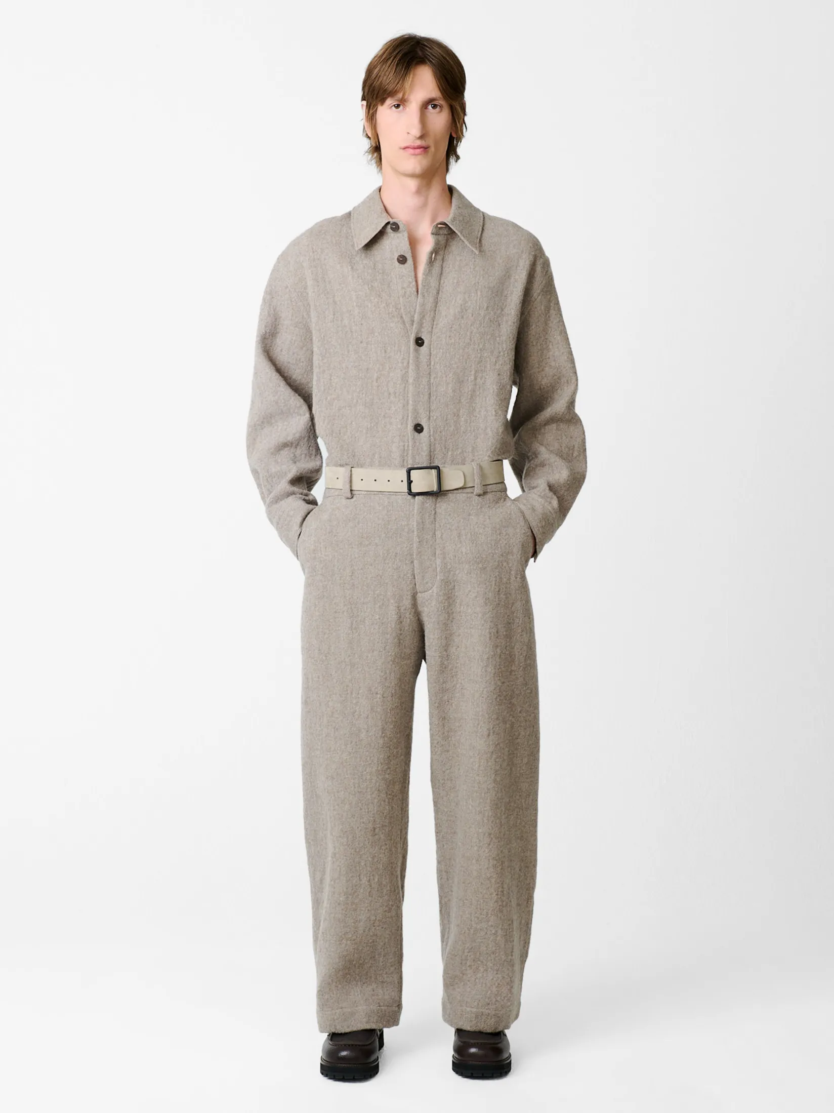 Discount Studio Nicholson Bosworth Wool Pant Feather