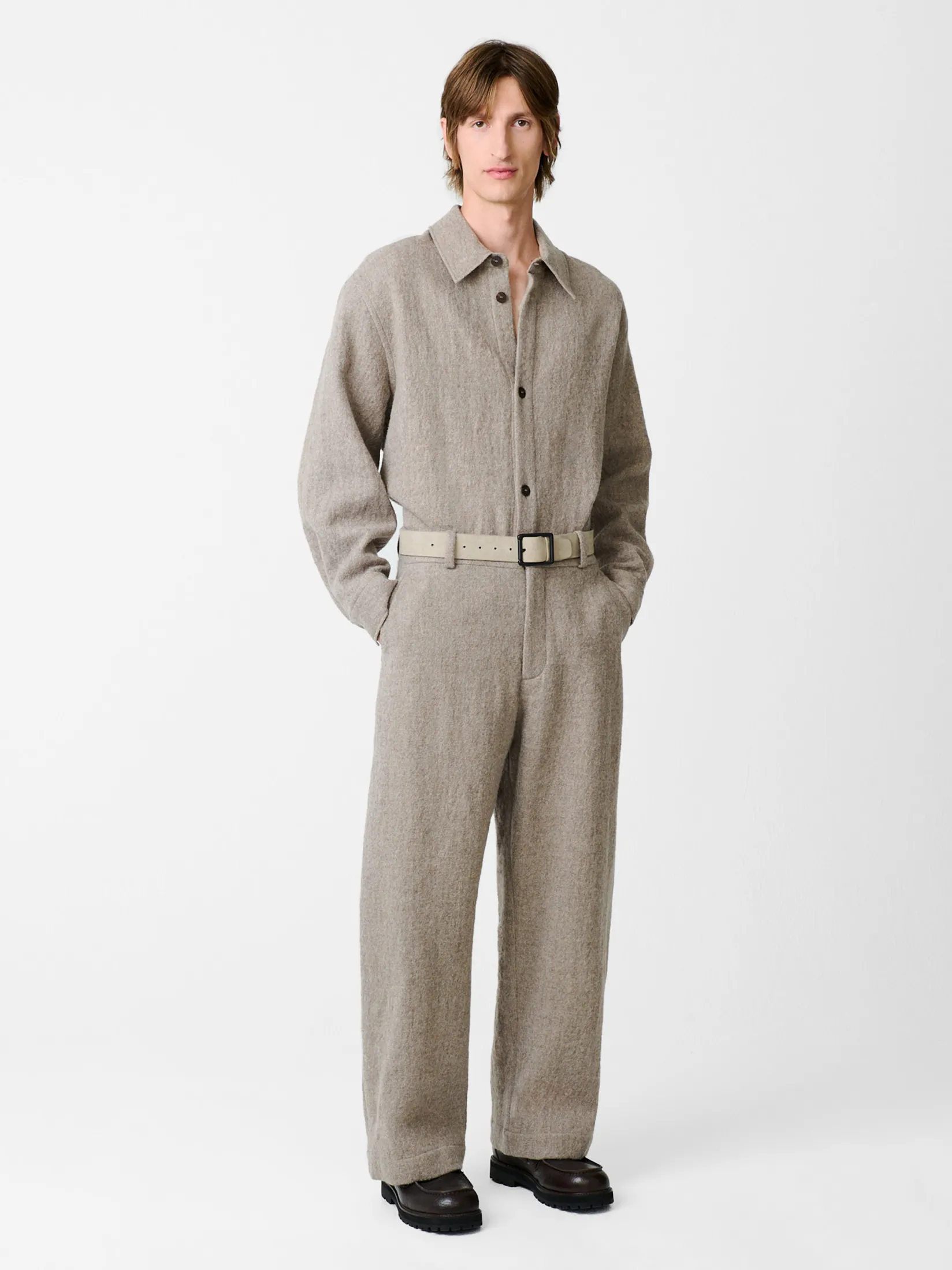 Discount Studio Nicholson Bosworth Wool Pant Feather