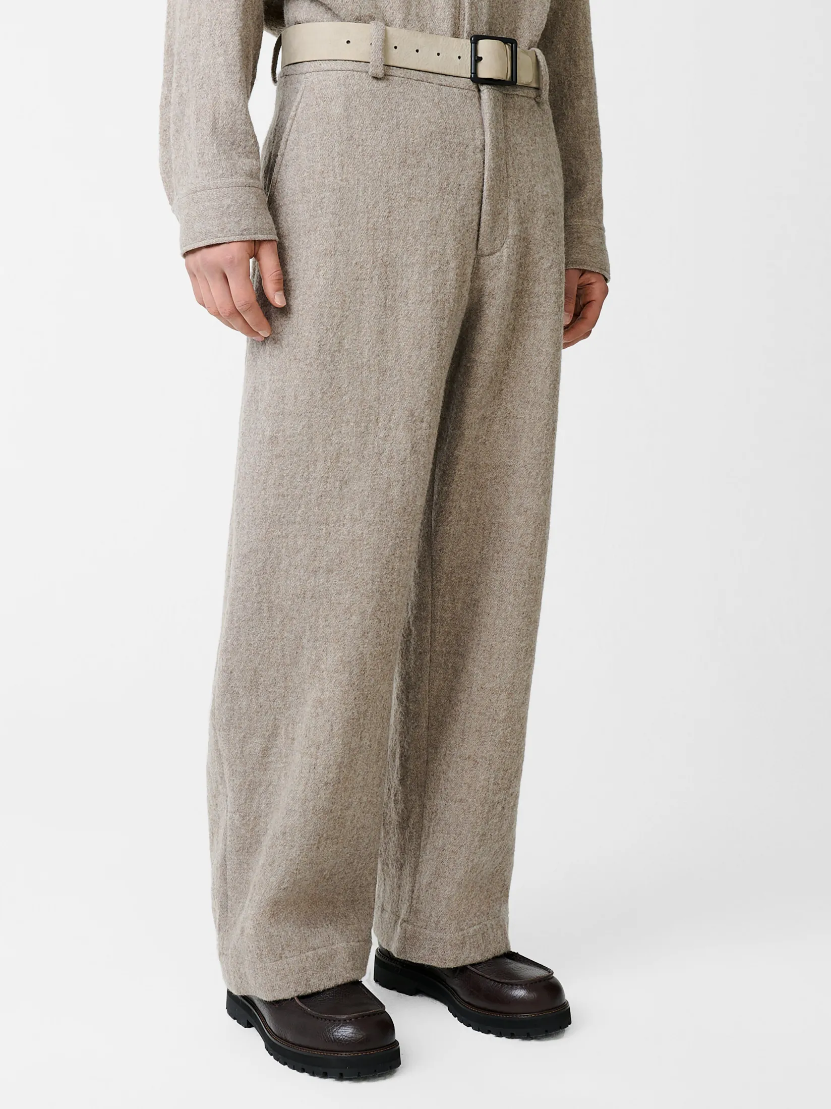 Discount Studio Nicholson Bosworth Wool Pant Feather
