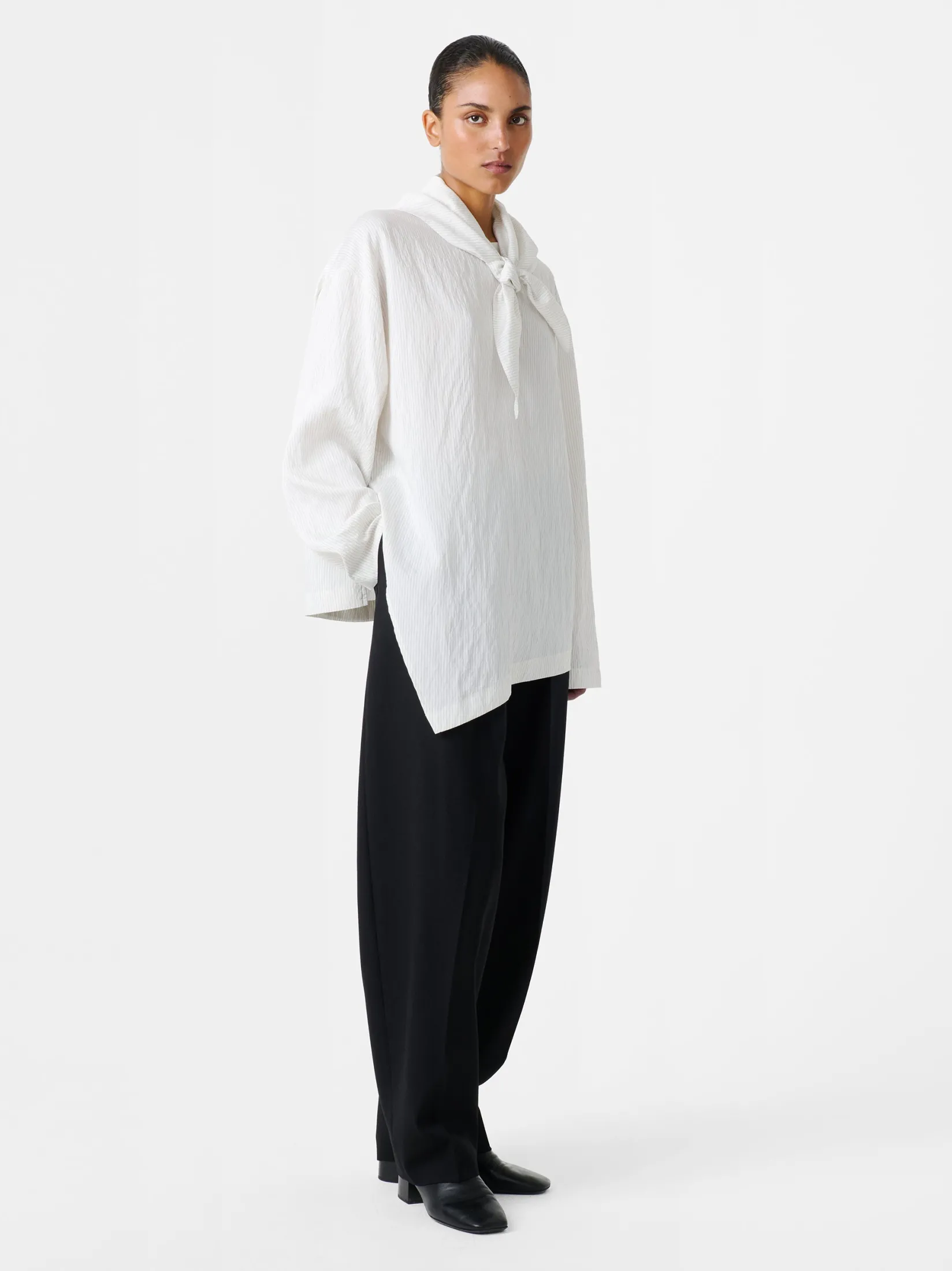 Outlet Studio Nicholson Bute Stripe Top Black / White Stripe