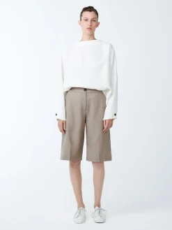 New Studio Nicholson Cabra Tropical Wool Short Straw Melange