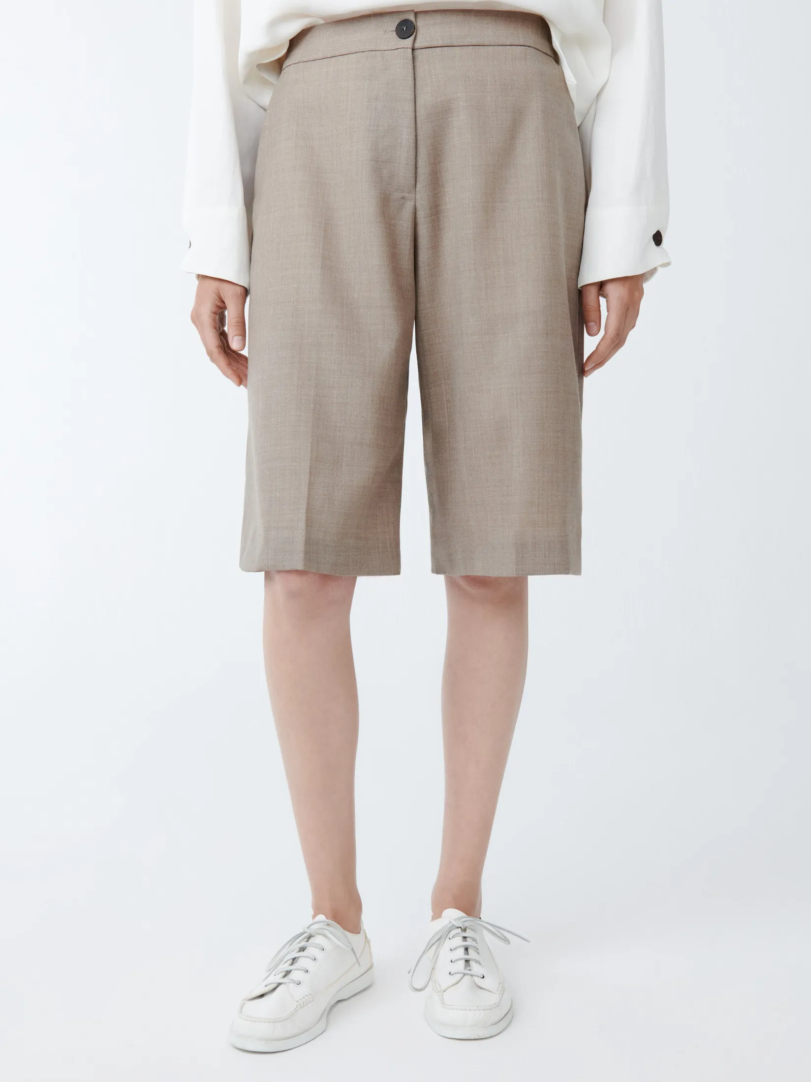 New Studio Nicholson Cabra Tropical Wool Short Straw Melange