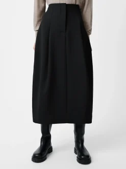 Clearance Studio Nicholson Carson Viscose Skirt Black
