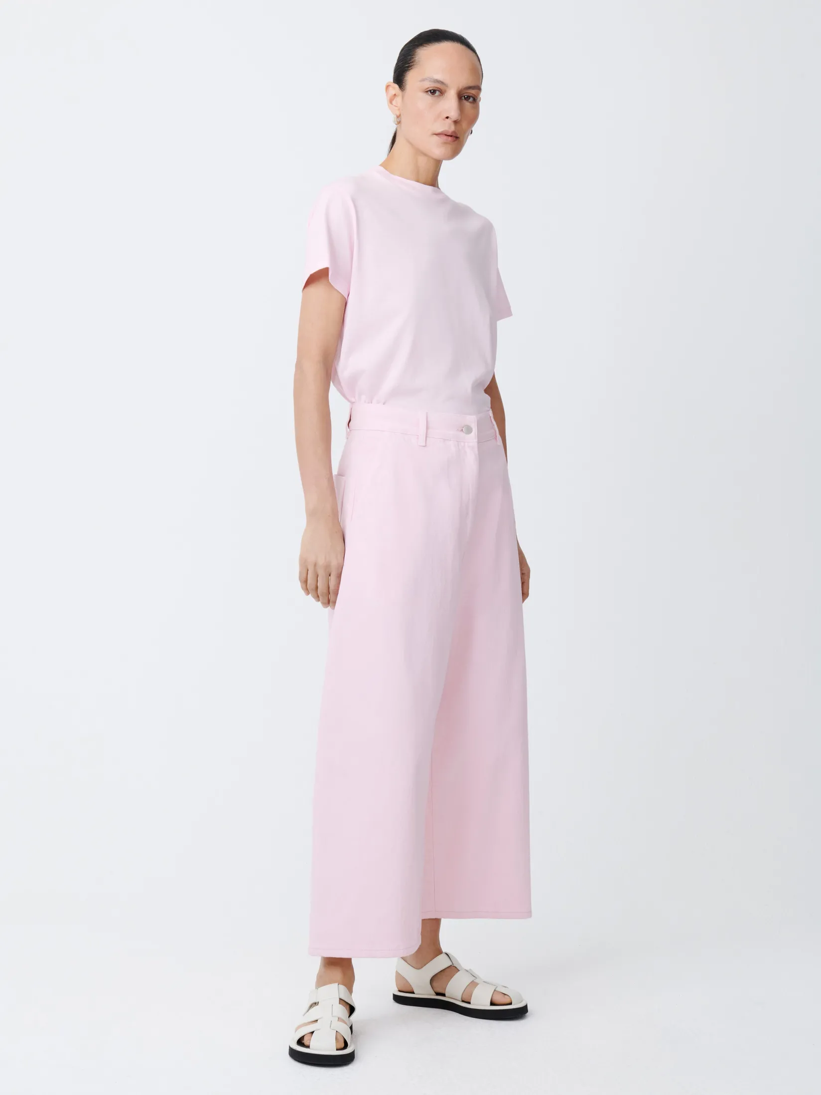 Outlet Studio Nicholson Chalco Denim Pant Miami Pink