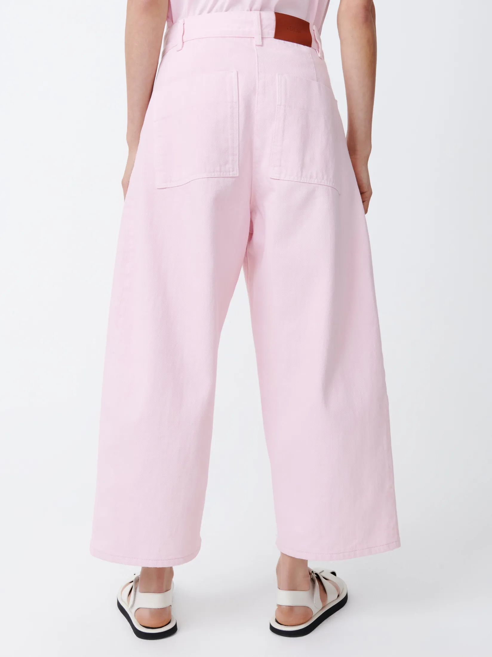 Outlet Studio Nicholson Chalco Denim Pant Miami Pink