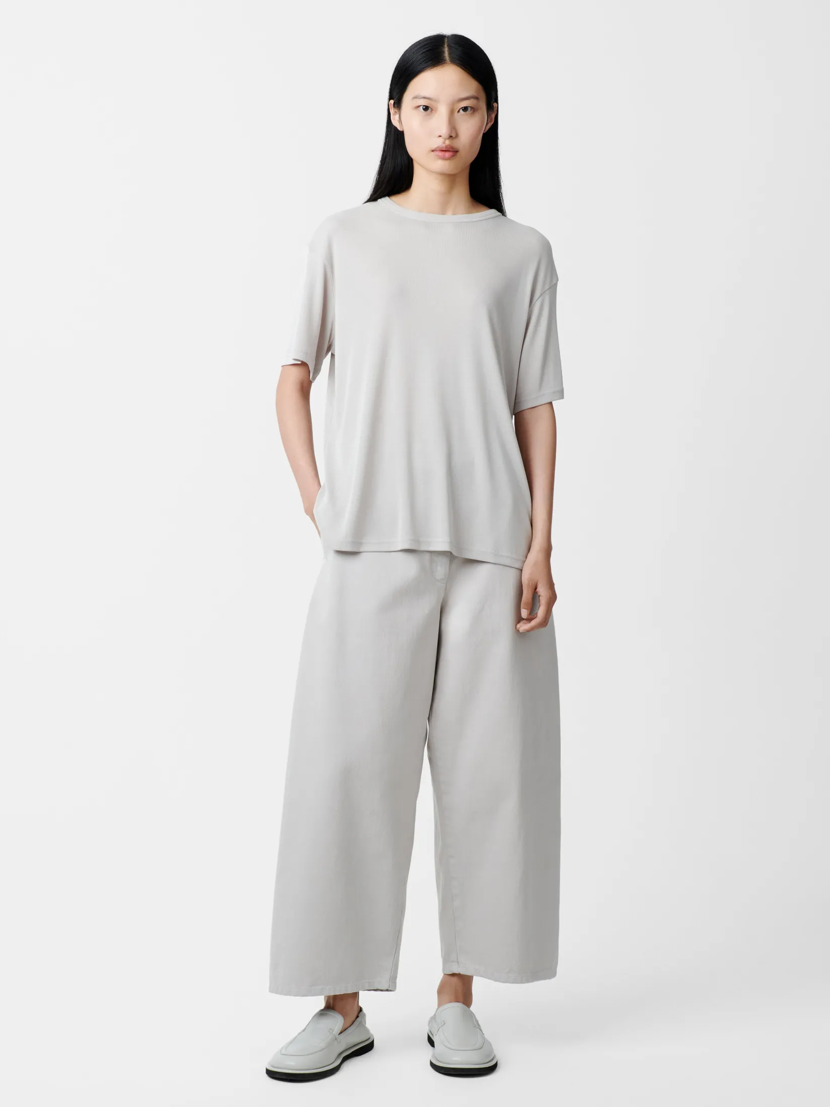 Outlet Studio Nicholson Chalco Denim Pant Bone Grey