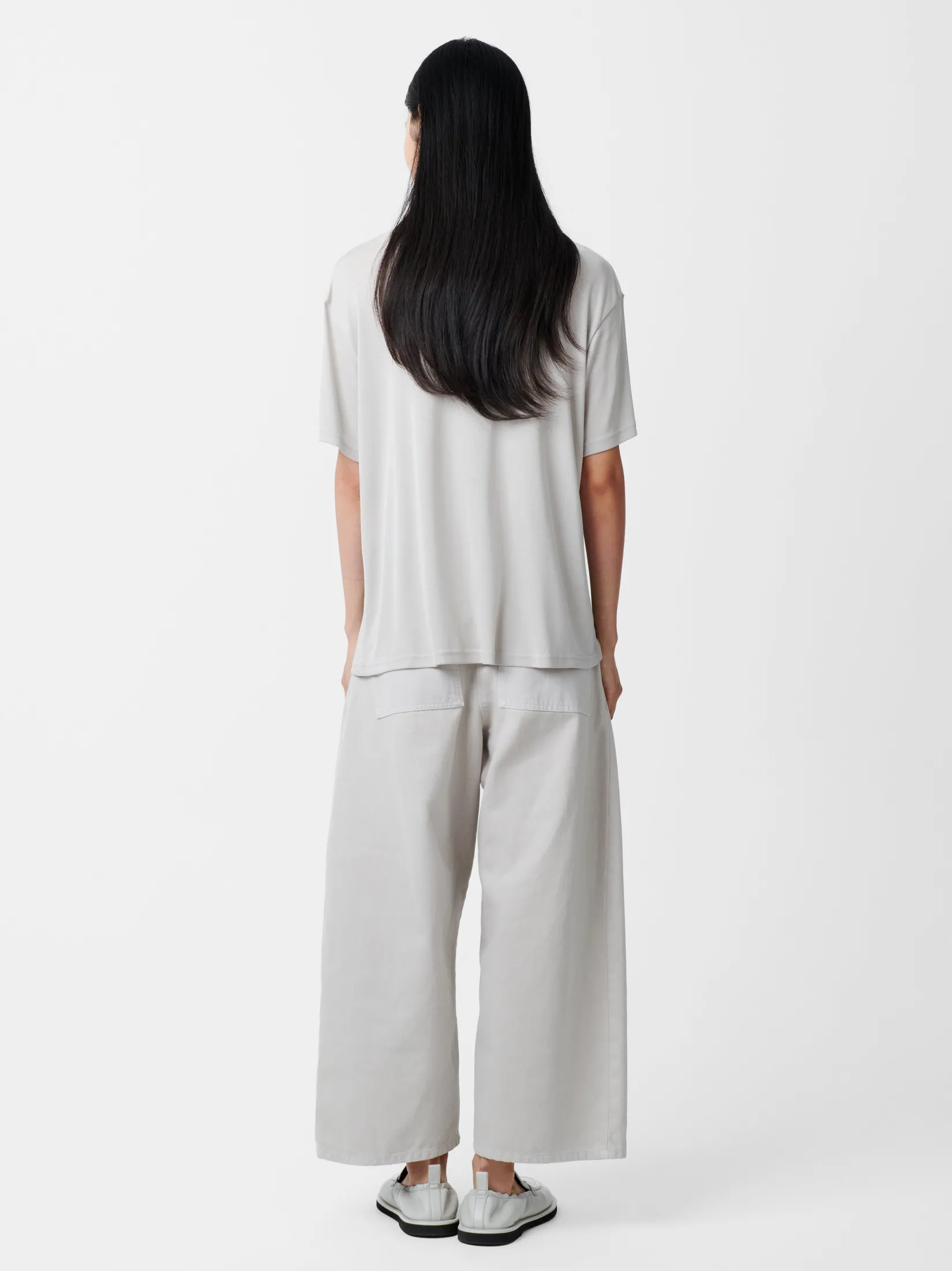 Outlet Studio Nicholson Chalco Denim Pant Bone Grey