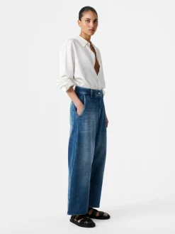 Discount Studio Nicholson Chalco Denim Pant Worn Wash Indigo