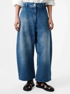 Discount Studio Nicholson Chalco Denim Pant Worn Wash Indigo
